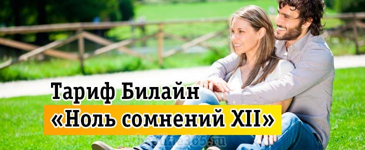 Тарифный план Билайн «Ноль сомнений 12» Тарифный план Билайн «Ноль сомнений 12»