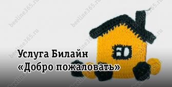 Услуга Билайн «Добро пожаловать»