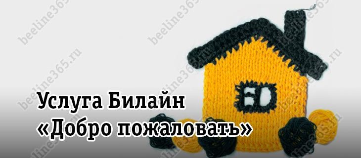 Услуга Билайн «Добро пожаловать»